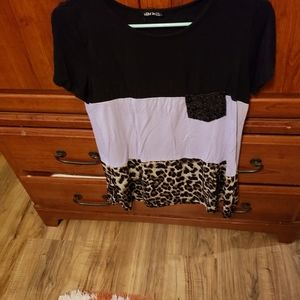 Lavender and leopard block